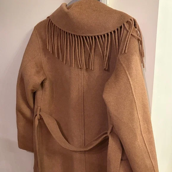 Simkai Fringe Long Coat size small NWT - Picture 4 of 7
